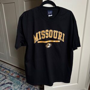 Vintage Y2K Missouri Tigers Mizzou Black T-Shirt Size L AS Sports Tag